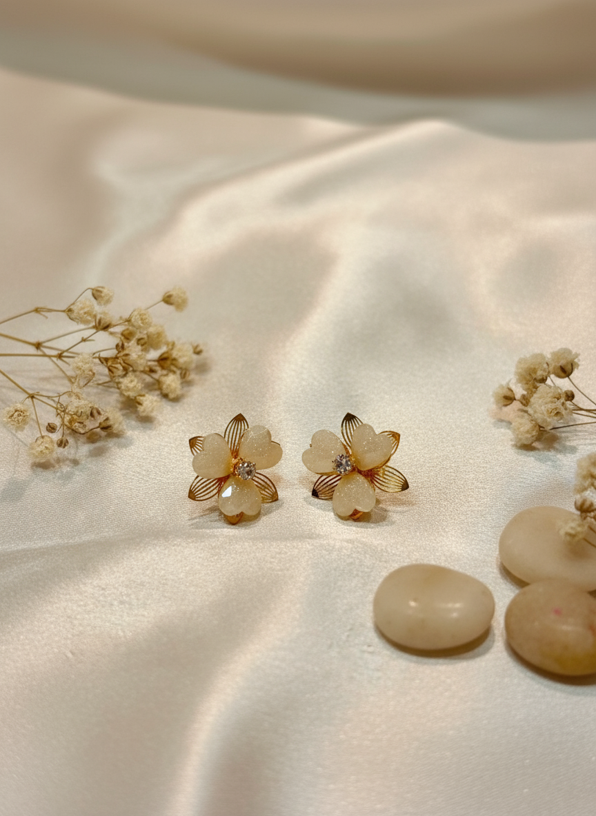 Jasmine Quartz Studs
