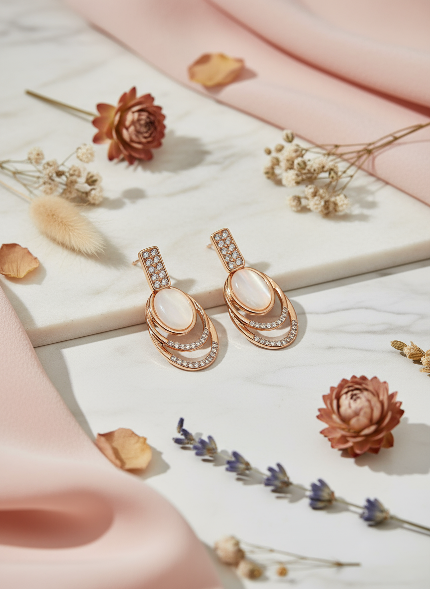 The "Luminosa Cascade" Drop Earrings
