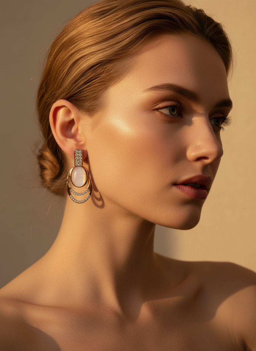 The "Luminosa Cascade" Drop Earrings