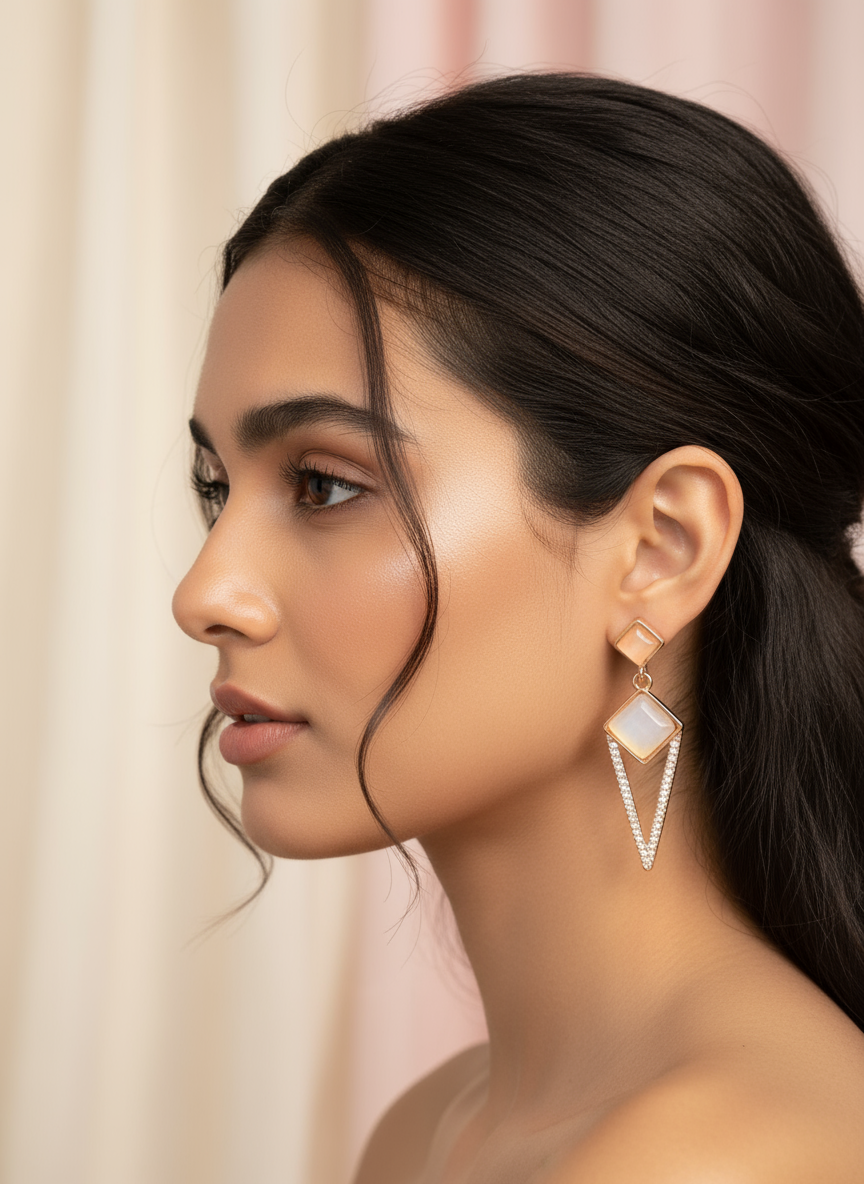 The "Prism Aura" Drop Earrings
