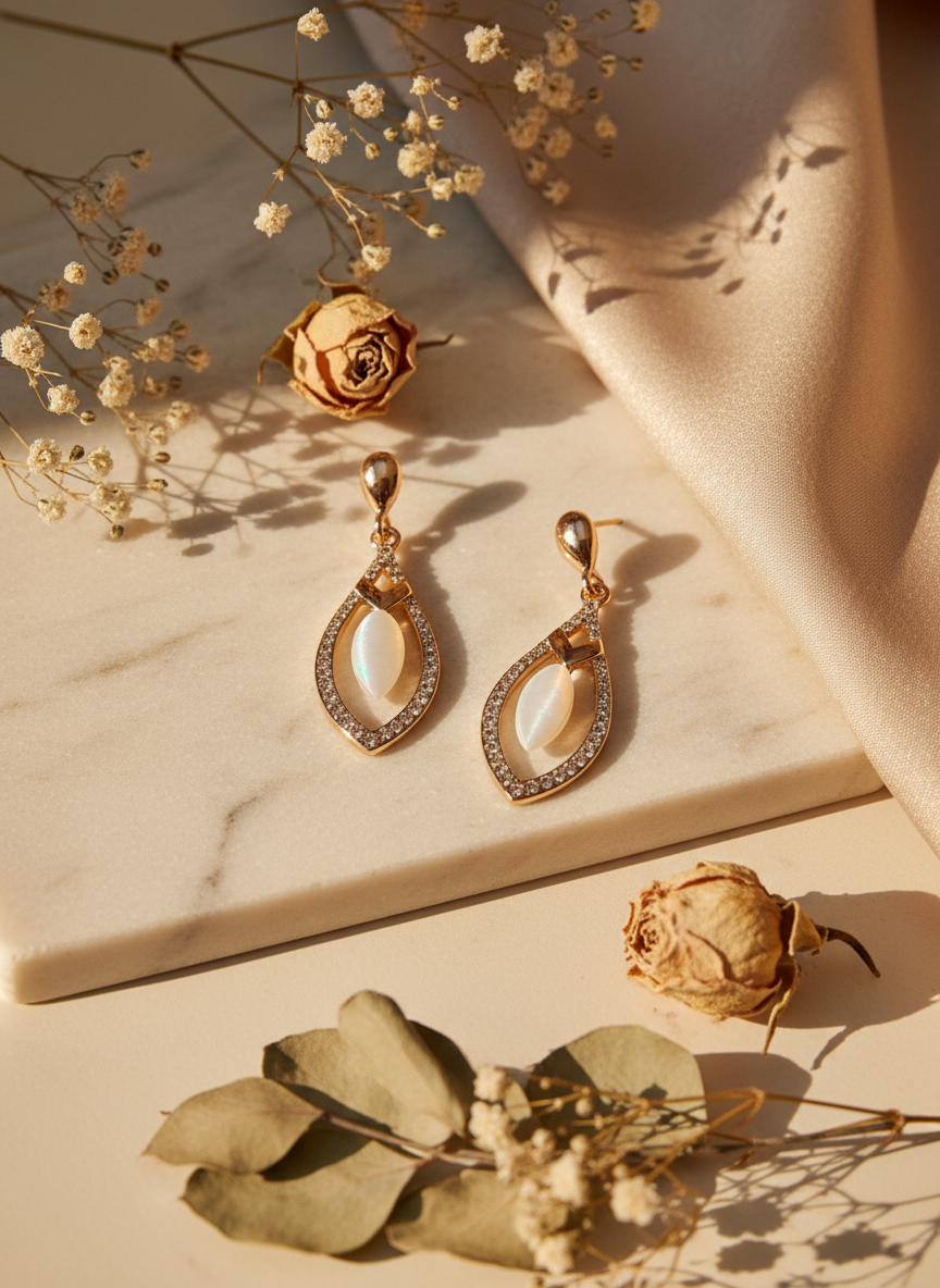 The "Glimmering Marquise" Drops