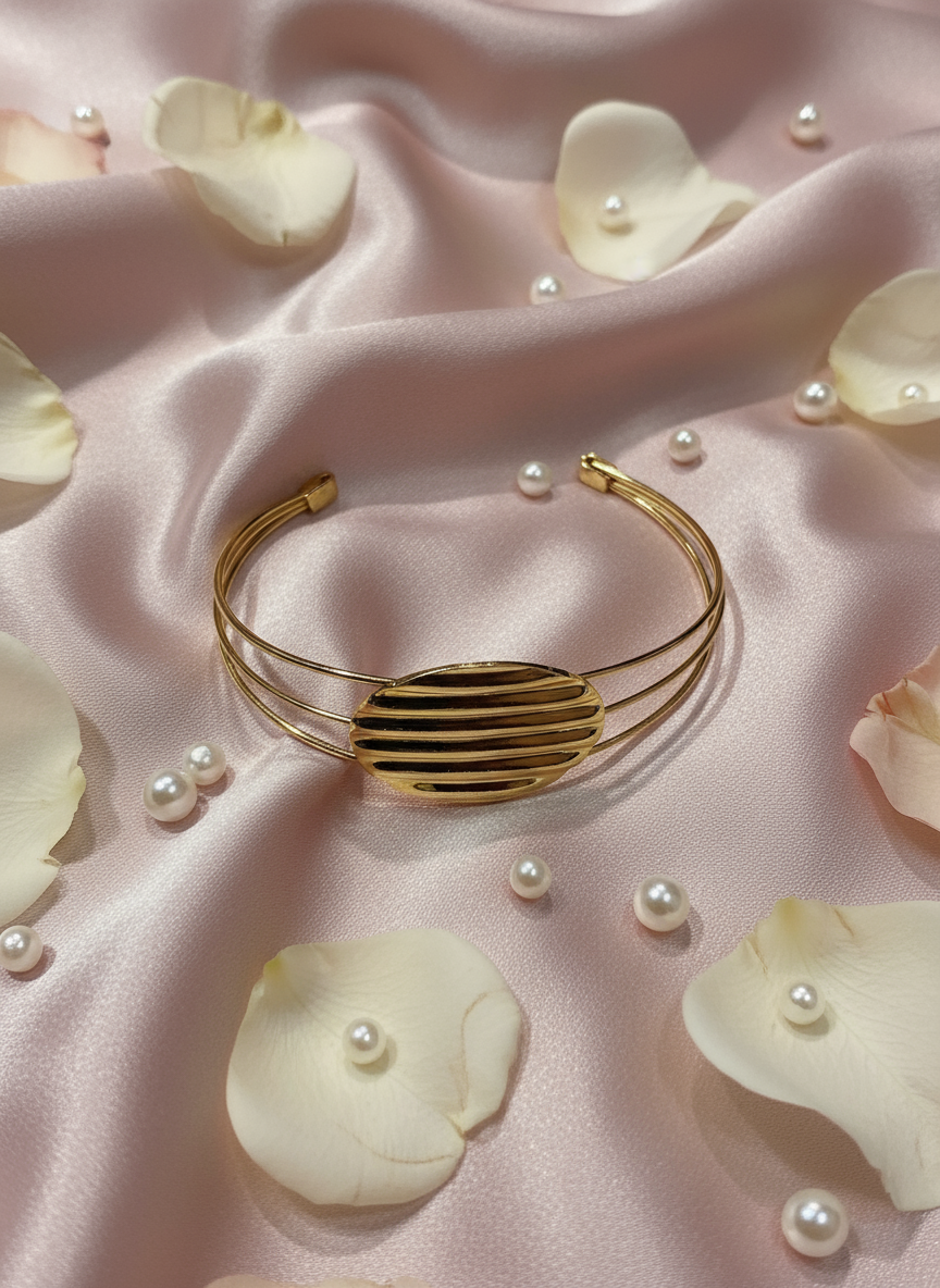 Golden Ripple Bracelet