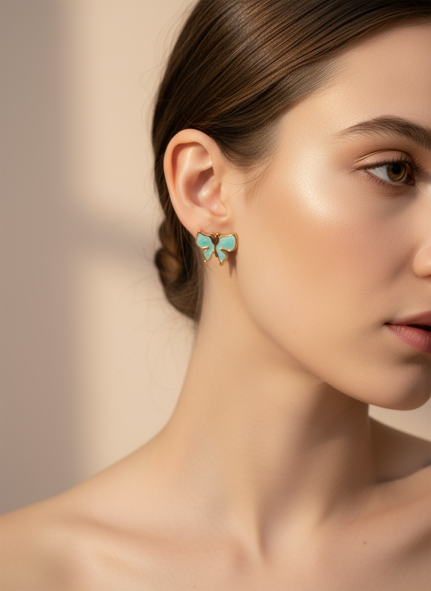Cloud Wing Butterfly Studs
