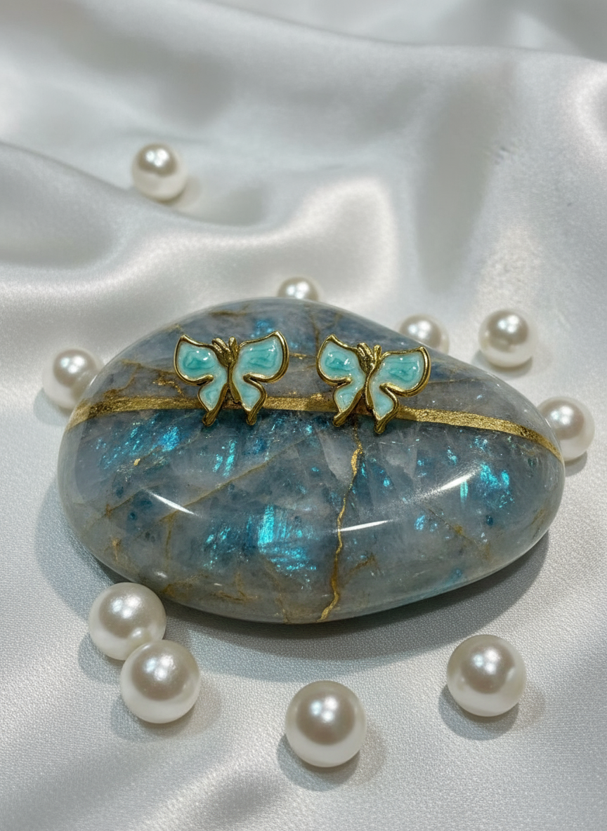 Cloud Wing Butterfly Studs