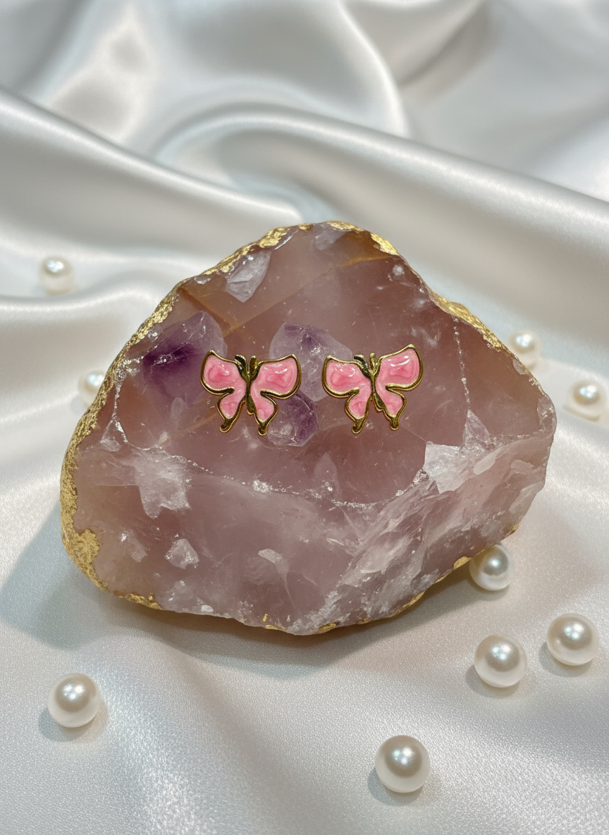 Cloud Wing Butterfly Studs