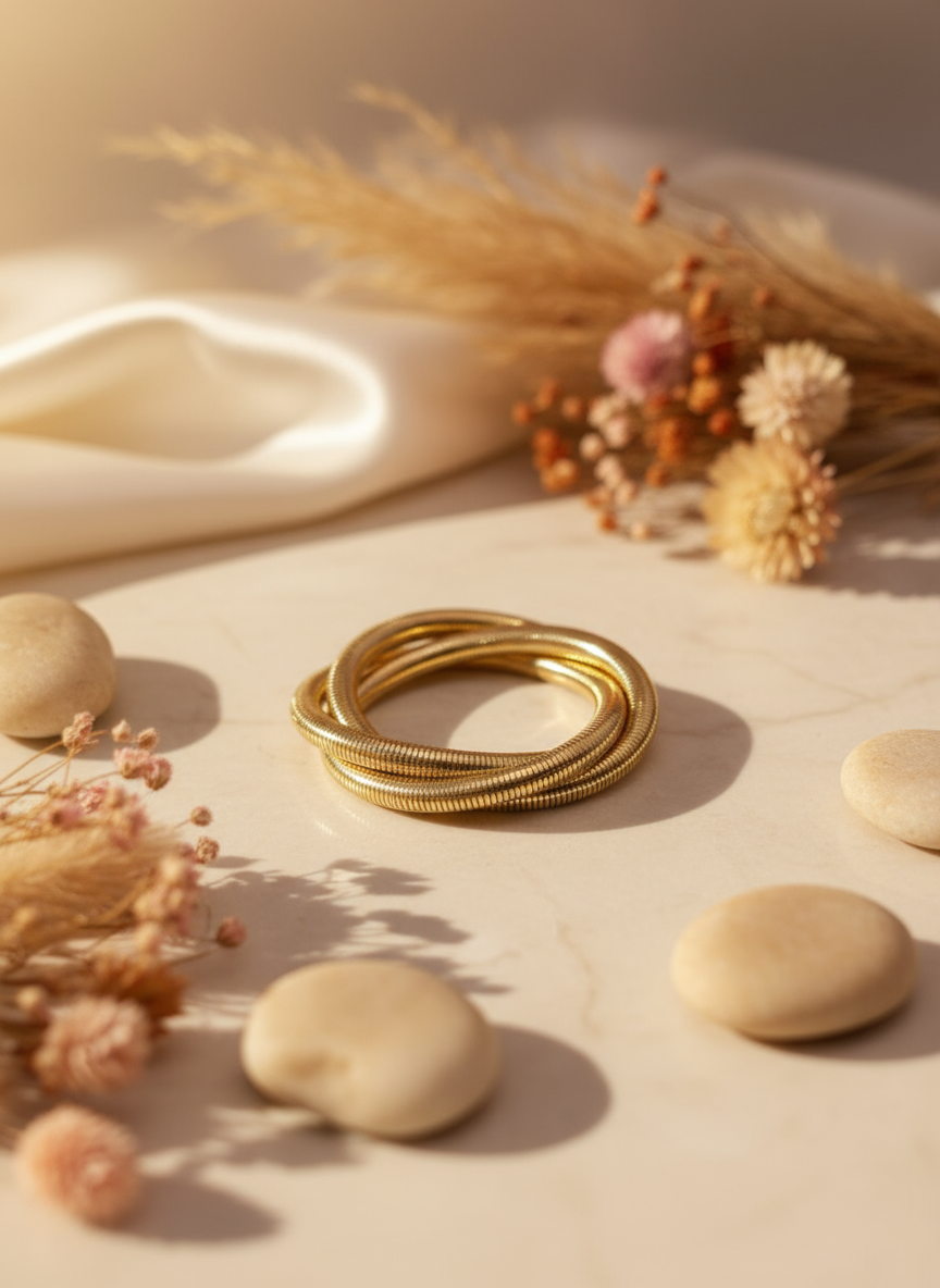 Golden Coil Bracelet