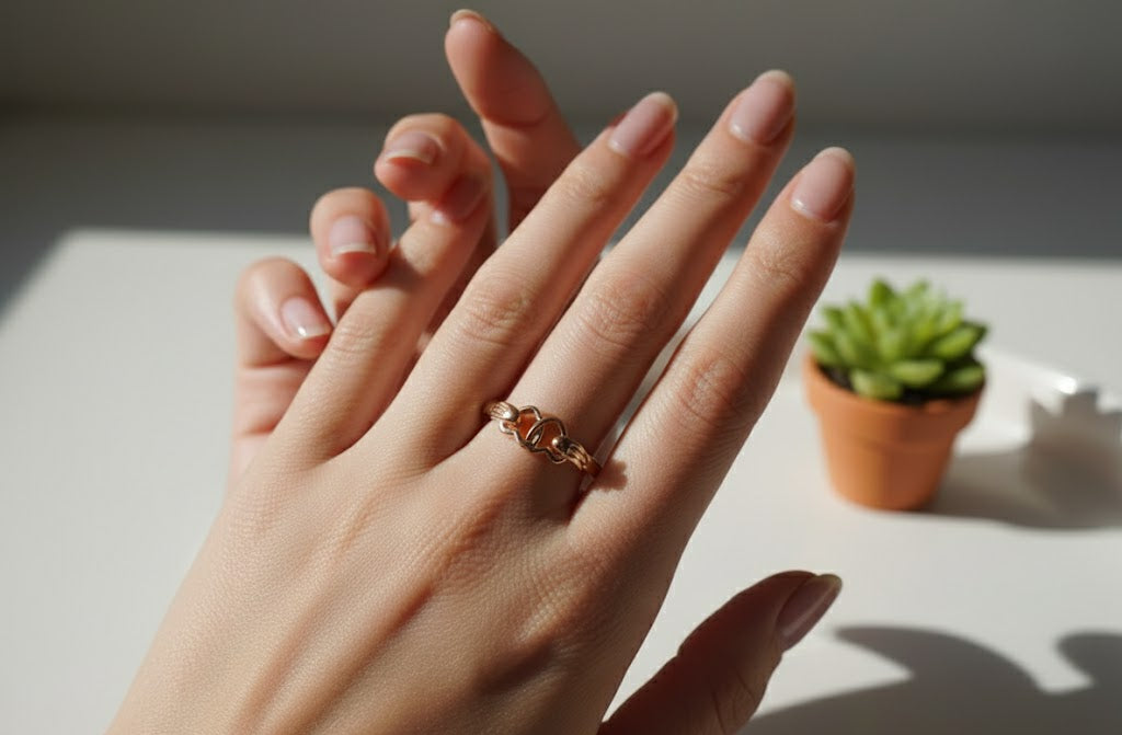 Winged Heart Adjustable Ring