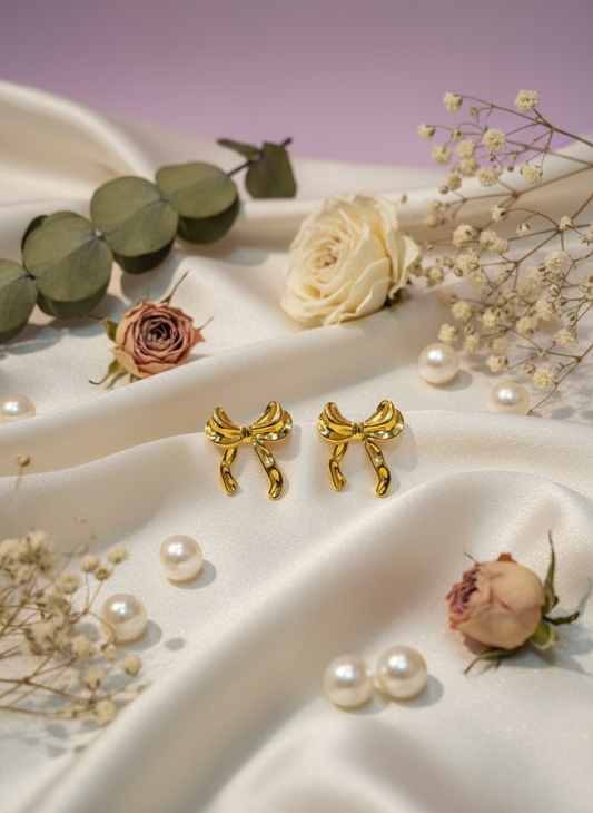 The Coquette Bow Studs