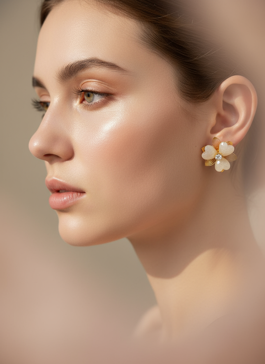 Jasmine Quartz Studs