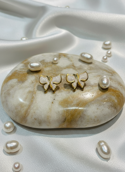 Cloud Wing Butterfly Studs