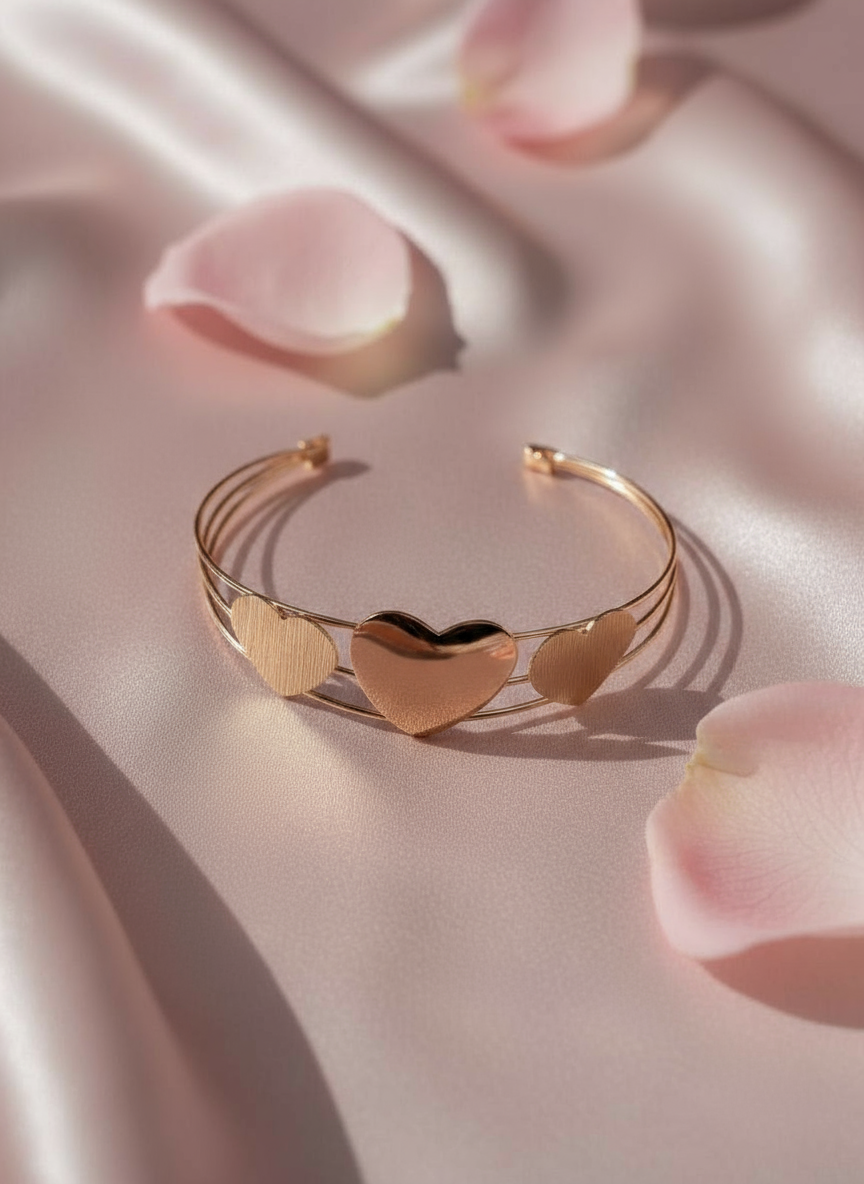Rose Gold Heart Bracelet