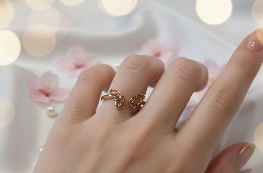 "Butterfly Kiss Ring"